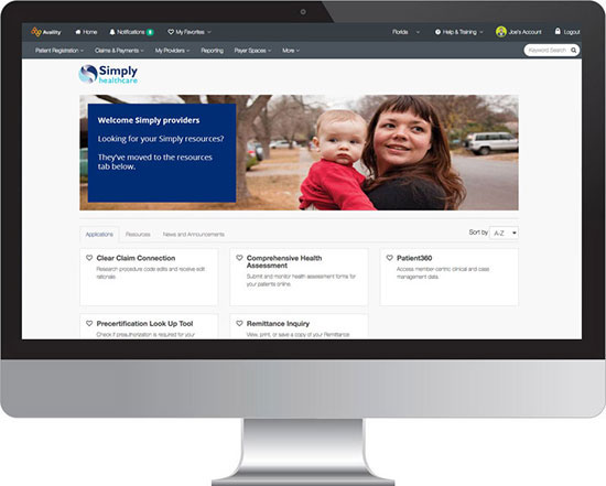 Availity is your one-stop to complete your transactions